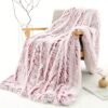 Warm And Cozy Double Layer Plush Sofa Blanket For Office, Couch, Bed, And Nap Soft And Comfortable Blanket For Home And Office Use