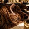 Luxurious ."." Faux Fox Fur Blanket, Ultra Soft Plush Velvet Texture, All Season Black Gray Golden Burgundy Red Warm Sofa Bedspread For Home & Rv Use Machine