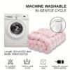 Bubble Heating Blanket | Vintage Style, Machine Washable, Mixed Color, Satin Weave, All Season, Multipurpose Use, Plug Powered,