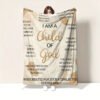 Bible Verse, Thick Flannel Blanket – Soft & Cozy Christian Gift For Women, Religious Text Throw, Faith Inspired Plush Fleece Blanket With Double Sided Comfort, Perfect For Autumn Winter Seasons, Multi Use Super Soft Sheepskin Blanket
