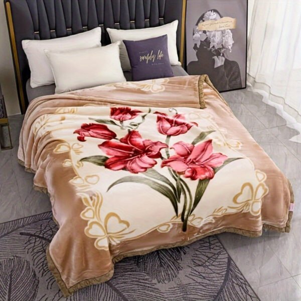 Thickened Raschel Blanket Double Thickened Soft Plush Comforter, Double Sided Velvet, Suitable For Winter Dormitory Office Sofa Warm With Velvet Comforter