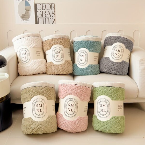 Piece Thick & Ultra Soft Flannel Throw Blanket Cozy, Fashion Design, Plush, Thick, Warm, Versatile, Perfect For Bed, Sofa, Travel Soft, Air Conditioning, Flannel, Blanket, Ideal Christmas Gift