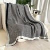 Glam Style Knitted Throw Blanket With Striped Pattern – Fantasy Theme Acrylic Soft Breathable Warm Nap Blanket For Office, Couch, Car, Bed – All Season Multipurpose Decorative Throw With Special Features