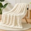 Bubble Heating Blanket | Vintage Style, Machine Washable, Mixed Color, Satin Weave, All Season, Multipurpose Use, Plug Powered,
