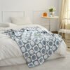 Warm And Cozy Checkerboard Smile Face Microfiber Blanket For Office, Sofa, And Bed Perfect For Nap Time And Decorating