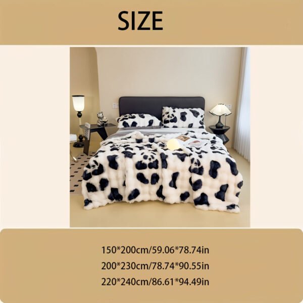 Plush Velvet Bubble Print Comfortable Multifunctional Blanket, Luxurious Soft And Warm, All Weather Suitable For Sofa, Bed, Office And Travel Fashion Room Etc., Versatile Blanket, Bed Cover, Contemporary Design, Stylish Throw, Highquality Material