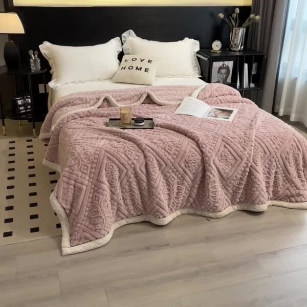 Piece Thick & Ultra Soft Flannel Throw Blanket Cozy, Fashion Design, Plush, Thick, Warm, Versatile, Perfect For Bed, Sofa, Travel Soft, Air Conditioning, Flannel, Blanket, Ideal Christmas Gift