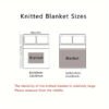 Nordic Flower Pattern Knitted Blanket, Air Conditioning Blanket Warm Cozy Soft Throw Blanket For Couch Bed Sofa