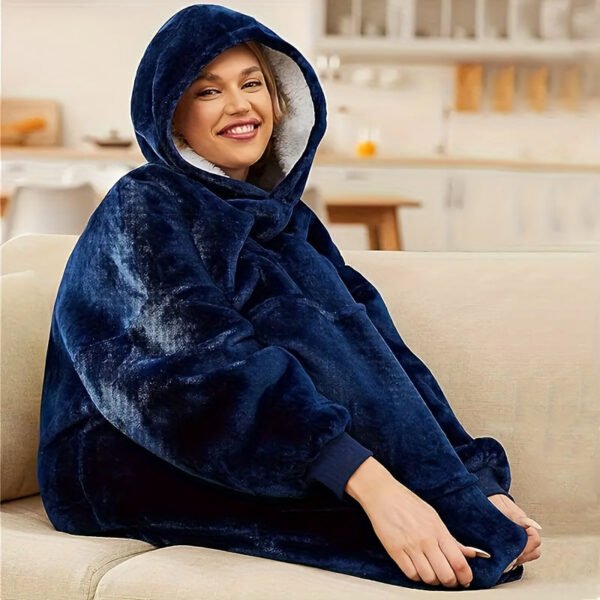Oversized Hoodie Blanket Wearable Sweatshirt With Ultra Soft, Comfy Snuggle Bedspread For Couch, Bed, Cozy Winter Nights (Machine Washable) Suitable For S &