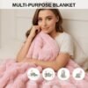 Bubble Heating Blanket | Vintage Style, Machine Washable, Mixed Color, Satin Weave, All Season, Multipurpose Use, Plug Powered,