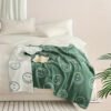 Colorful Smiling Face Blanket, Half Velvet Knitted Blanket, Sofa Nap Blanket, Office Nap Blanket, For Couch Sofa Office Bed Camping Travel, Multi Purpose Gift Blanket For All Season